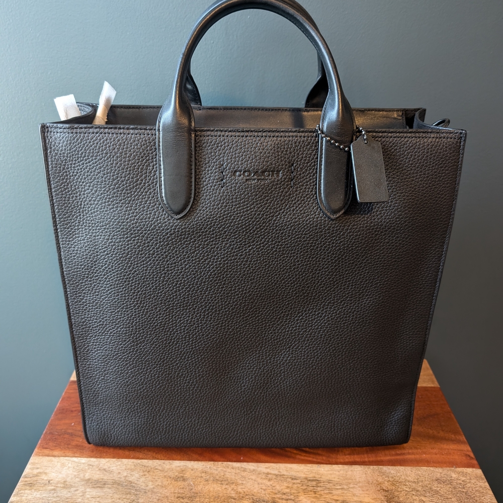 Coach Gotham Tall Tote - Black